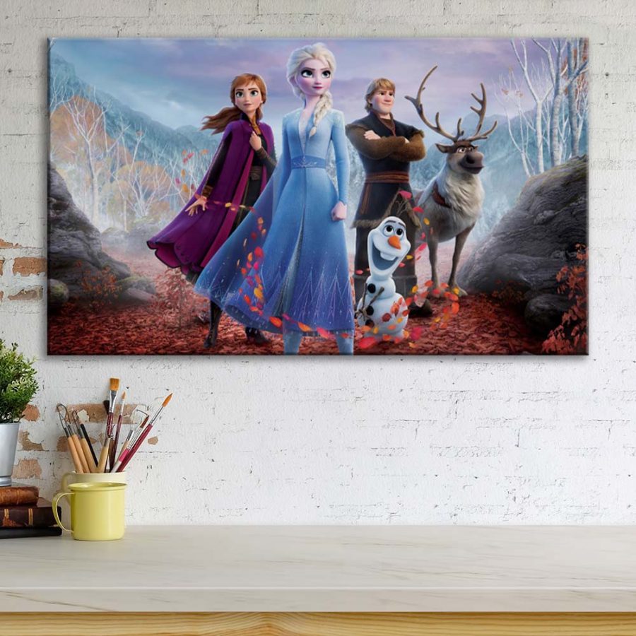 Die Eiskönigin Alle Charaktere von Disney Leinwandbilder – Bild 3