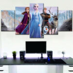 Die Eiskönigin Alle Charaktere von Disney Leinwandbilder