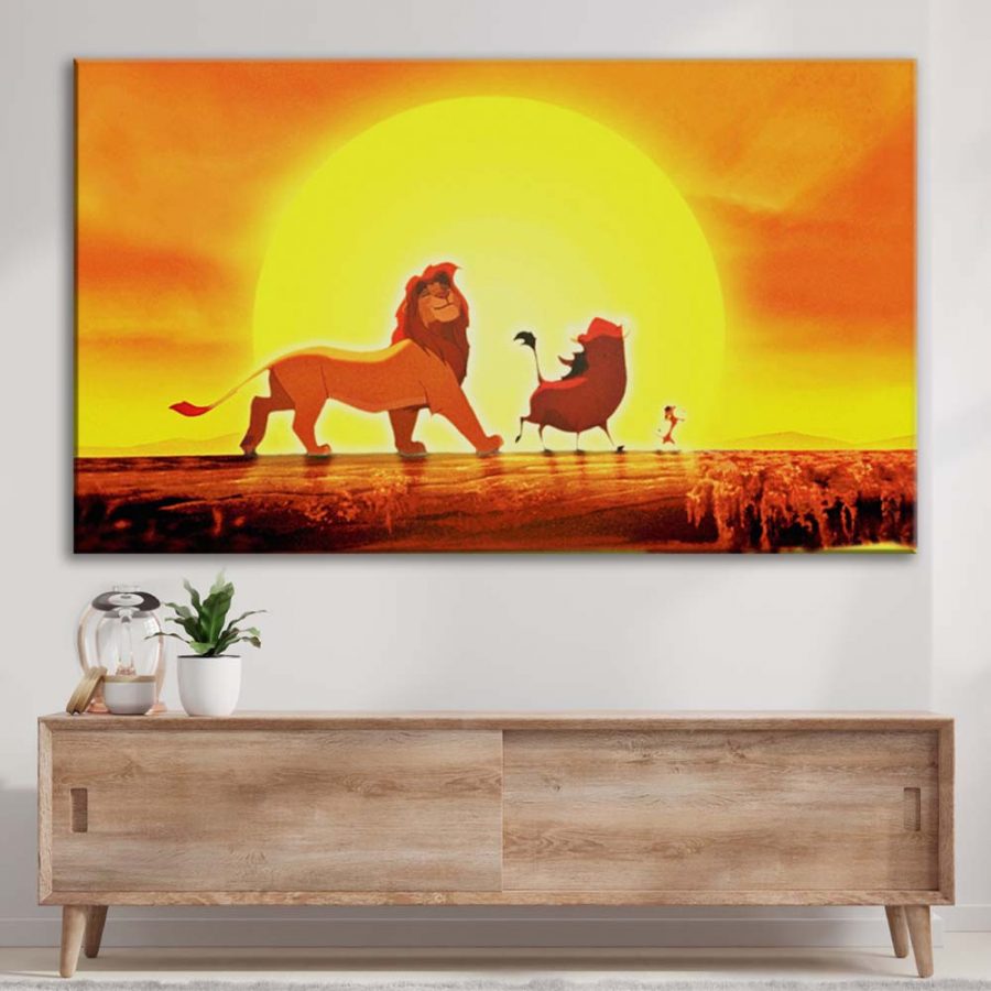 Simba König der Löwen 7 Leinwandbilder – Bild 3