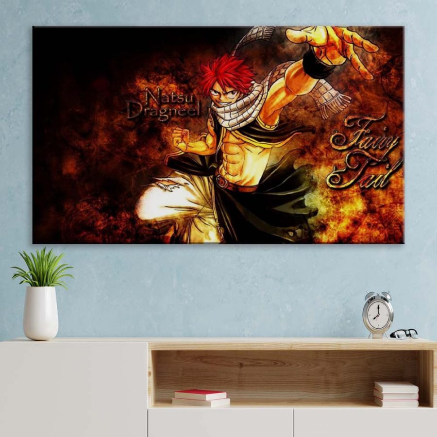 Natsu Dragneel Fairy Tail 17 Leinwandbilder – Bild 3
