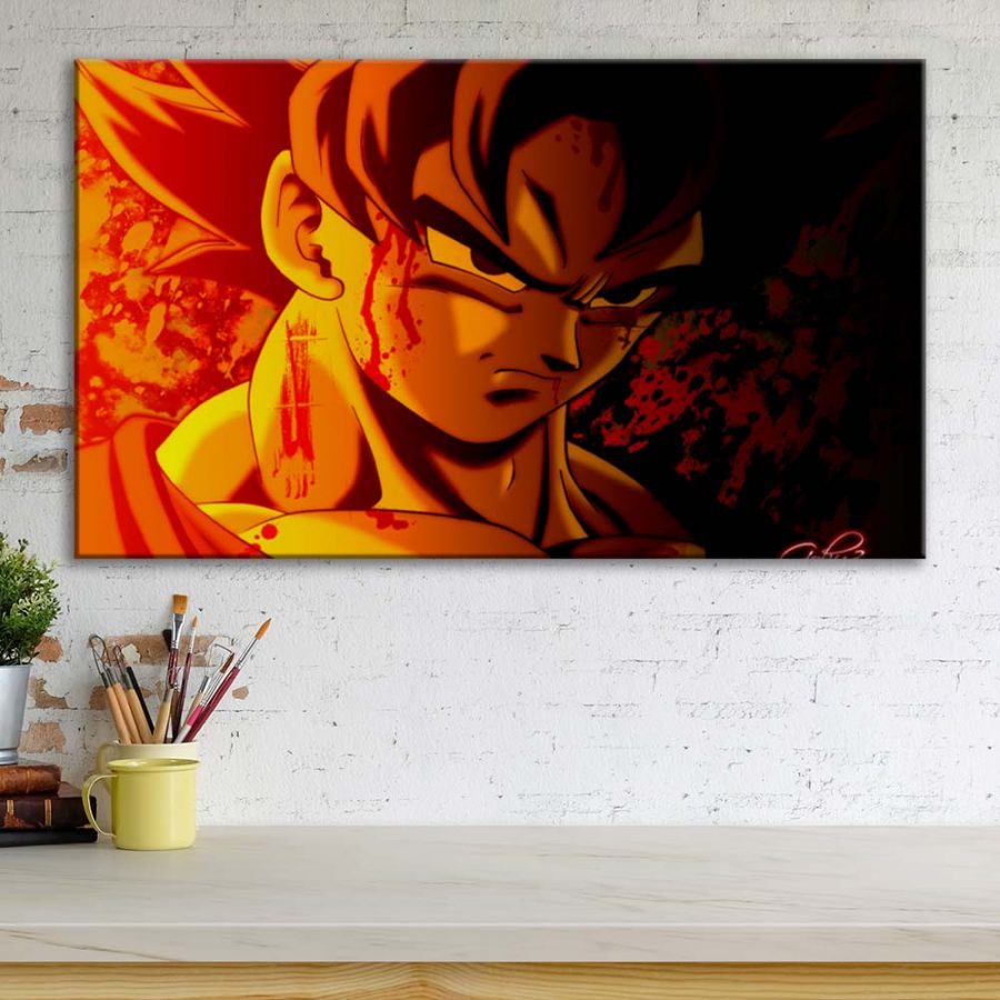 Dragon Ball Z Goku 3 Leinwandbilder – Bild 3