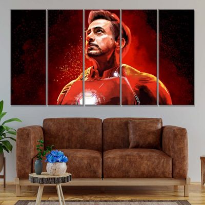 Alternative view of Iron Man Avengers Marvel 10 Leinwandbilder