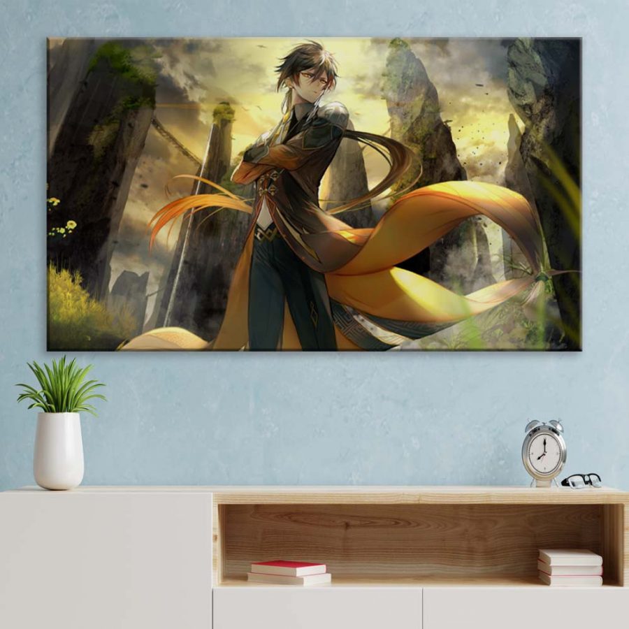Zhongli Genshin Impact 2 Leinwandbilder – Bild 3