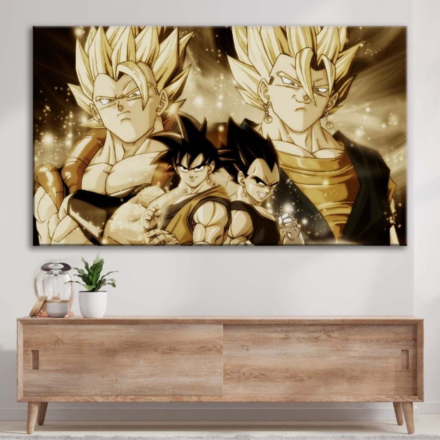 Songoku vs Vegeta Dragon Ball 03 Leinwandbilder – Bild 3