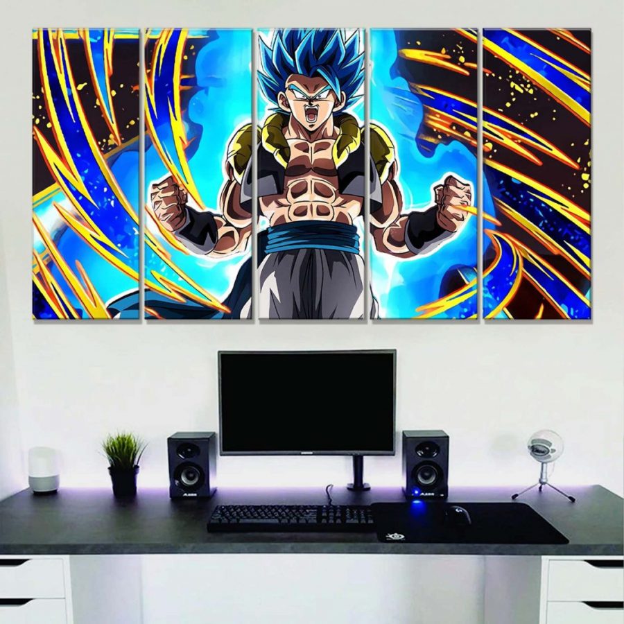 Gogeta SSJ Blue Dragon Ball Leinwandbilder – Bild 2