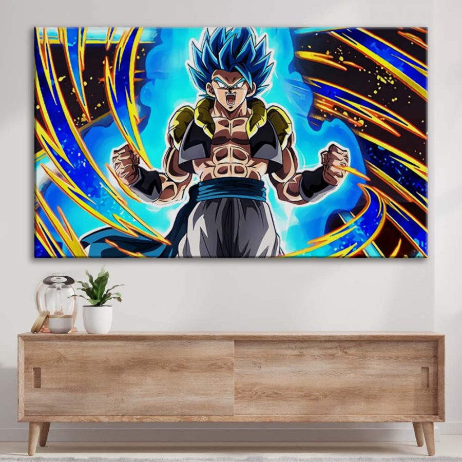 Gogeta SSJ Blue Dragon Ball Leinwandbilder – Bild 3
