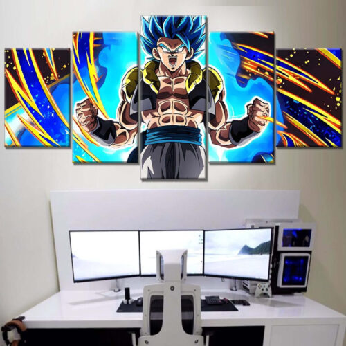 Gogeta SSJ Blue Dragon Ball Leinwandbilder