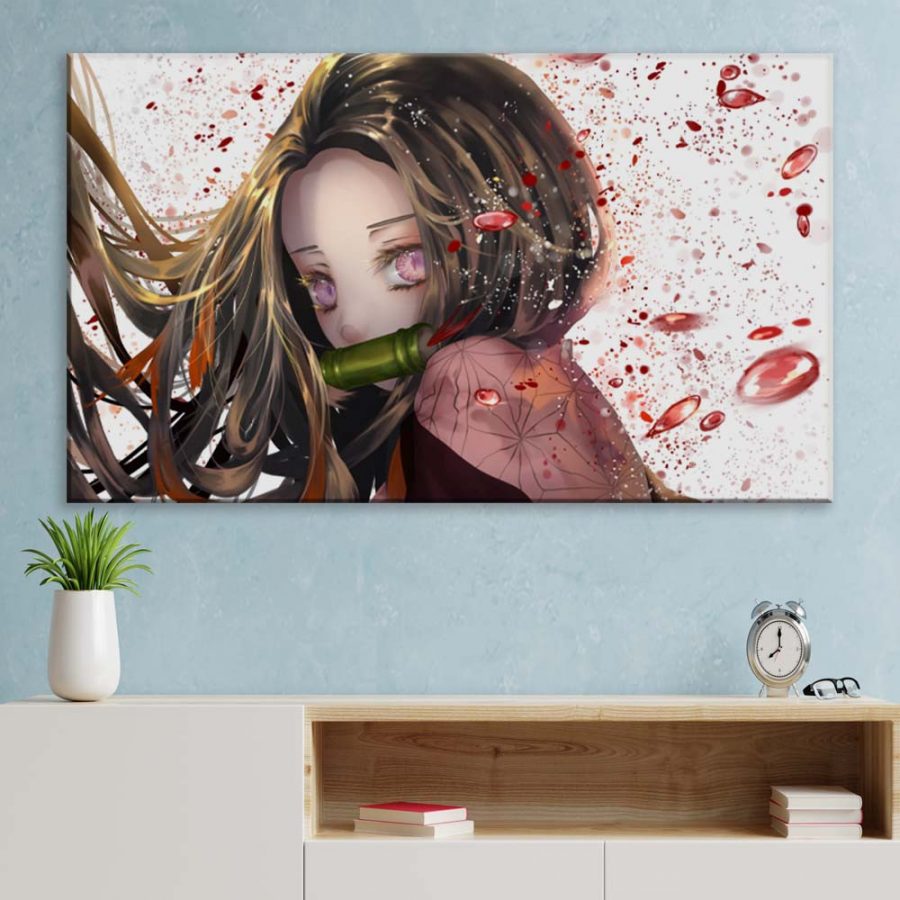 Nezuko Demon Slayer Kimetsu No Yaiba 5 Leinwandbilder – Bild 3