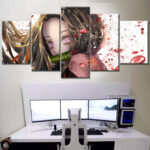 Nezuko Demon Slayer Kimetsu No Yaiba 5 Leinwandbilder