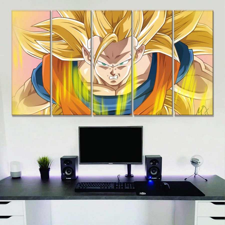 Songoku Super Saiyan 3 Dragon Ball Leinwandbilder – Bild 2