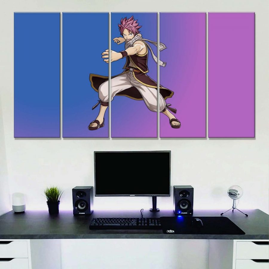 Natsu Dragneel Fairy Tail 6 Leinwandbilder – Bild 2