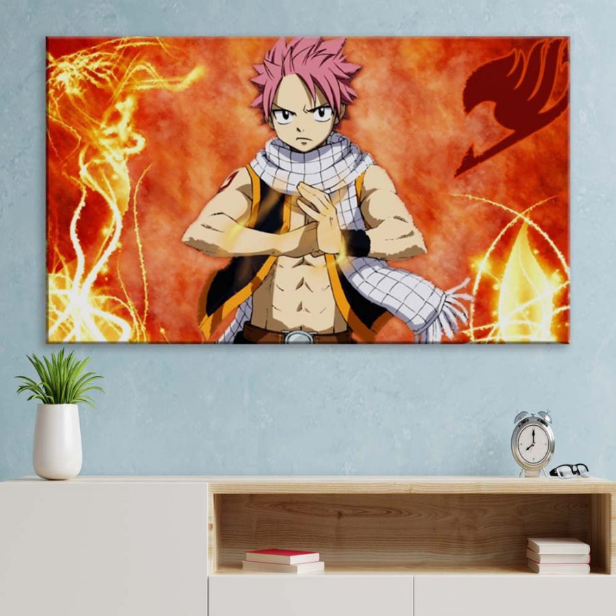 Natsu Dragneel Fairy Tail 18 Leinwandbilder – Bild 3