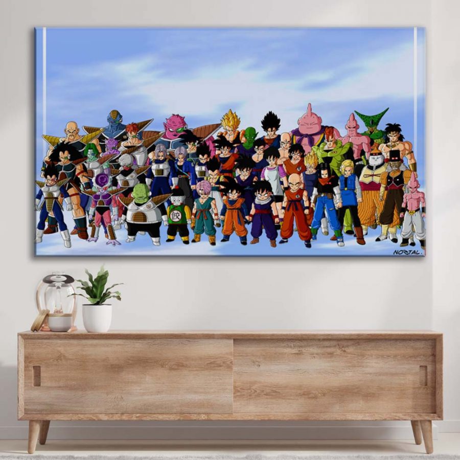 Alle Charaktere Dragon Ball 06 Leinwandbilder – Bild 3