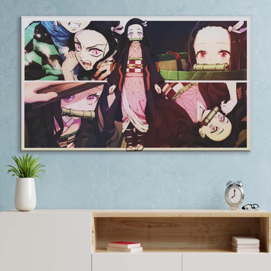 Nezuko Demon Slayer Kimetsu No Yaiba 11 Leinwandbilder – Bild 3