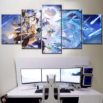 Genshin Impact Alle Charaktere 16 Leinwandbilder