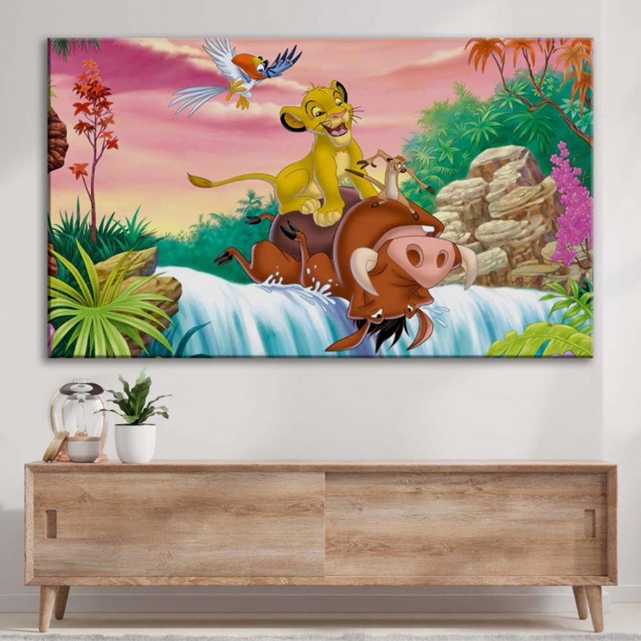 Simba König der Löwen 2 Leinwandbilder – Bild 3