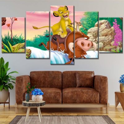 Simba König der Löwen 2 Leinwandbilder