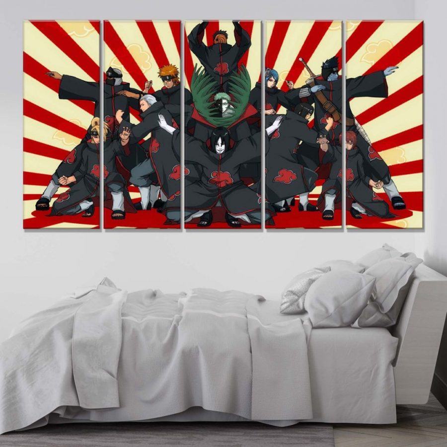 Akatsuki Alle Charaktere 7 Leinwandbilder – Bild 2