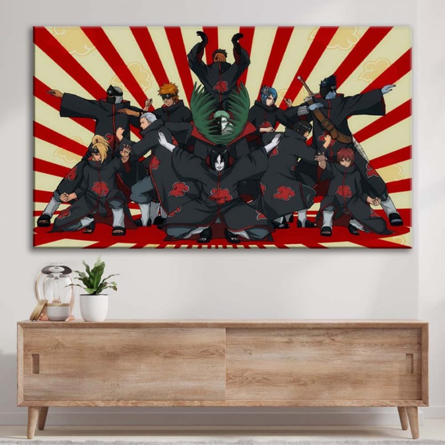 Akatsuki Alle Charaktere 7 Leinwandbilder – Bild 3