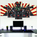Akatsuki Alle Charaktere 7 Leinwandbilder