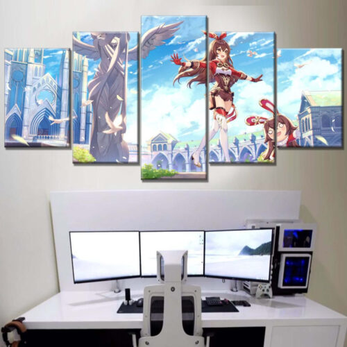 Genshin Impact Alle Charaktere 5 Leinwandbilder