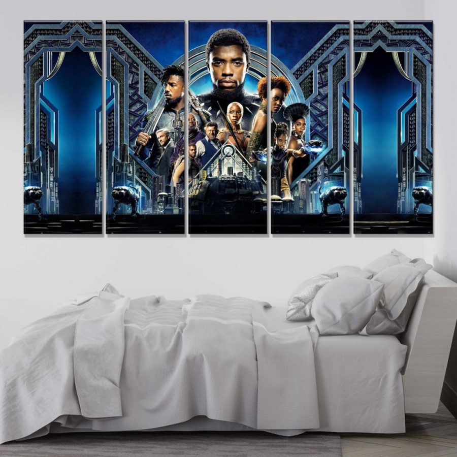 Black Panther Charaktere 7 Leinwandbilder – Bild 2