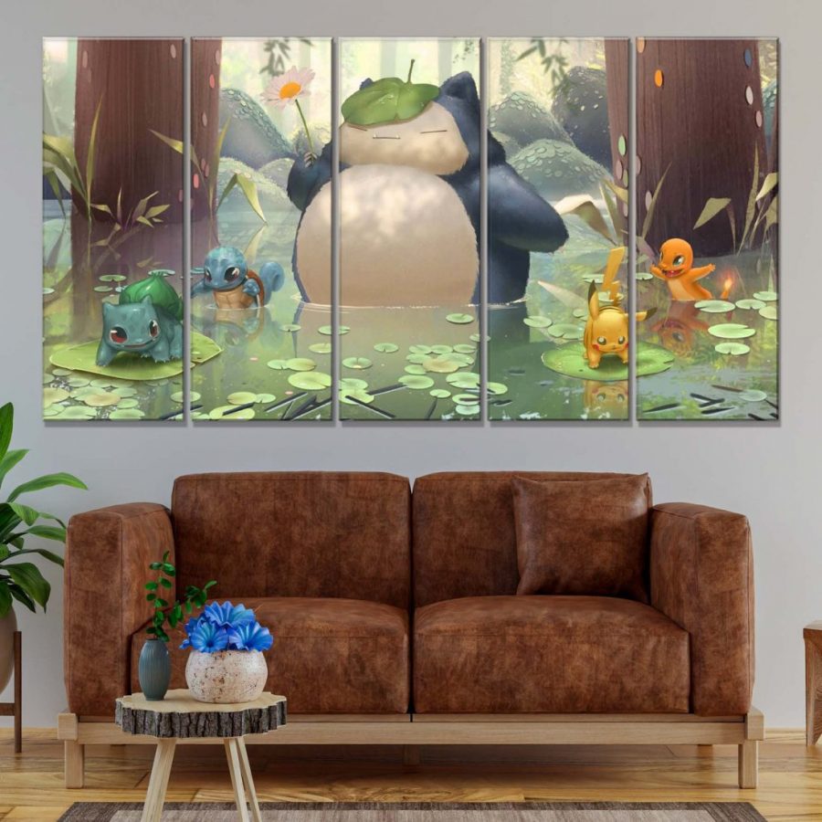 Pokemon Ronflex Leinwandbilder – Bild 2