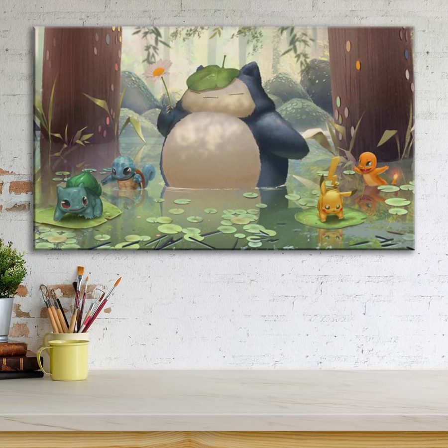 Pokemon Ronflex Leinwandbilder – Bild 3