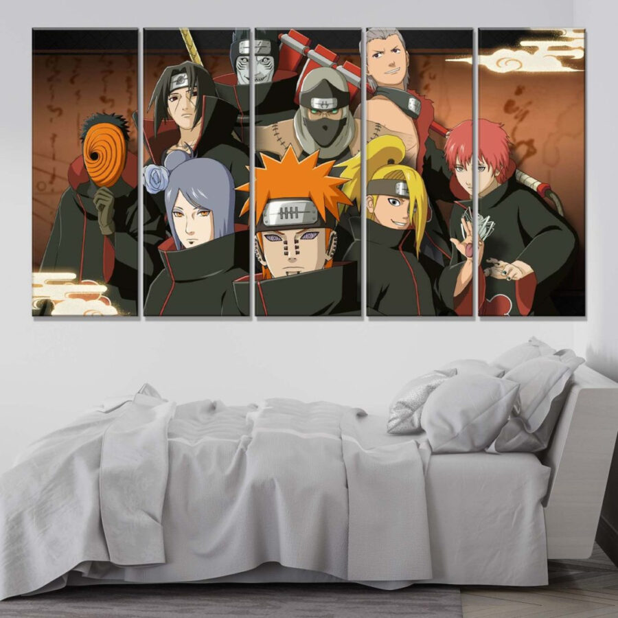 Akatsuki Alle Charaktere 12 Leinwandbilder – Bild 2