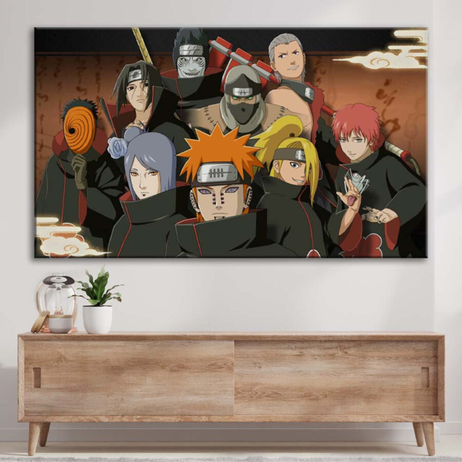 Akatsuki Alle Charaktere 12 Leinwandbilder – Bild 3