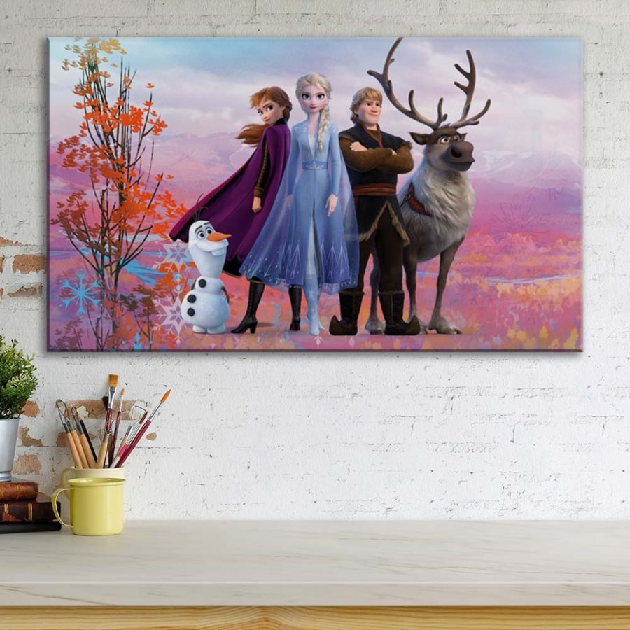Frozen Disney Alle Charaktere 10 Leinwandbilder – Bild 3