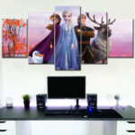 Frozen Disney Alle Charaktere 10 Leinwandbilder