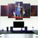 Frozen Disney Alle Charaktere 7 Leinwandbilder