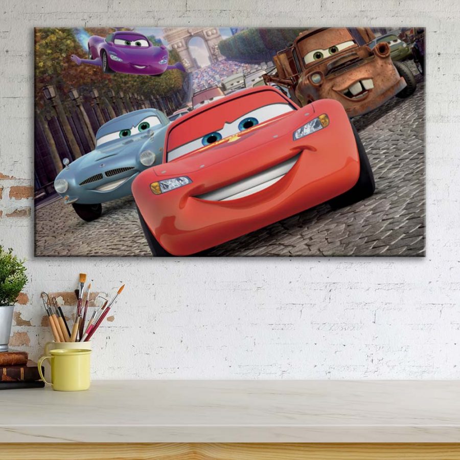 Lightning McQueen Disney Cars 10 Leinwandbilder – Bild 3