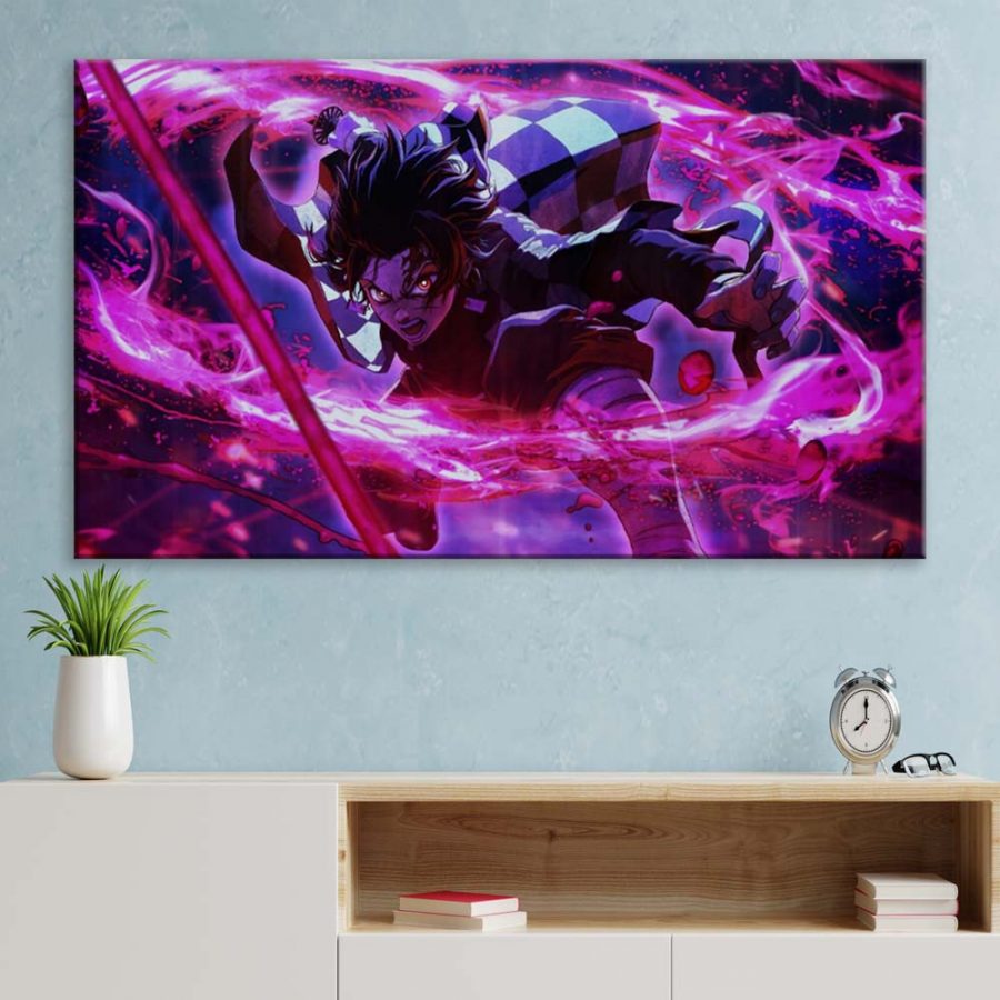 Tanjiro Demon Slayer Kimetsu No Yaiba 3 Leinwandbilder – Bild 3