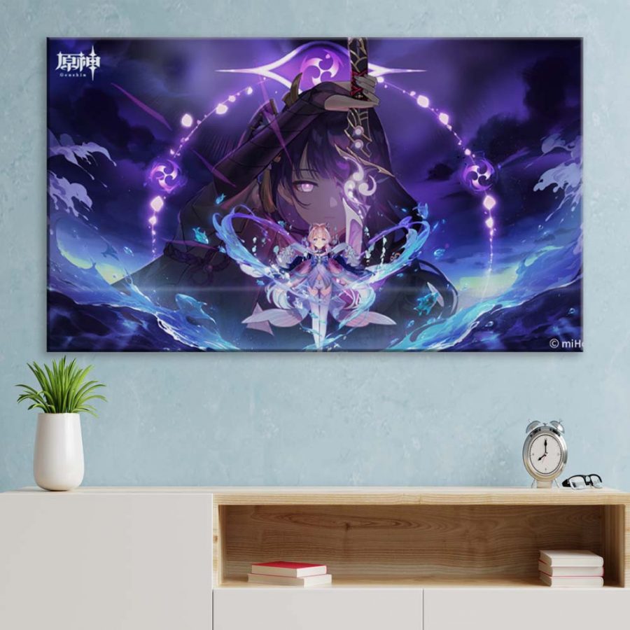 Genshin Impact Charaktere 6 Leinwandbilder – Bild 3