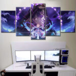 Genshin Impact Charaktere 6 Leinwandbilder