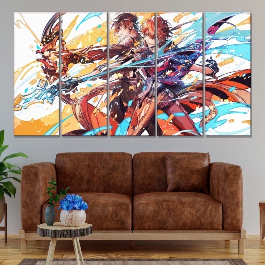 Genshin Impact Charaktere 11 Leinwandbilder – Bild 2