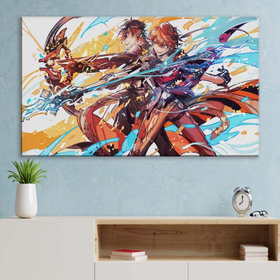 Genshin Impact Charaktere 11 Leinwandbilder – Bild 3