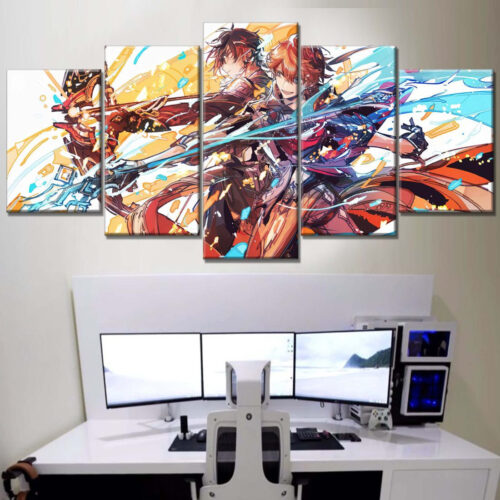 Genshin Impact Charaktere 11 Leinwandbilder