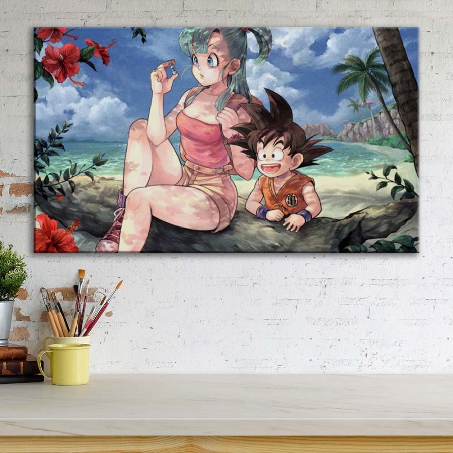 Dragon Ball Z Bulma Goku Leinwandbilder – Bild 3