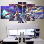 Genshin Impact Alle Charaktere 18 Leinwandbilder