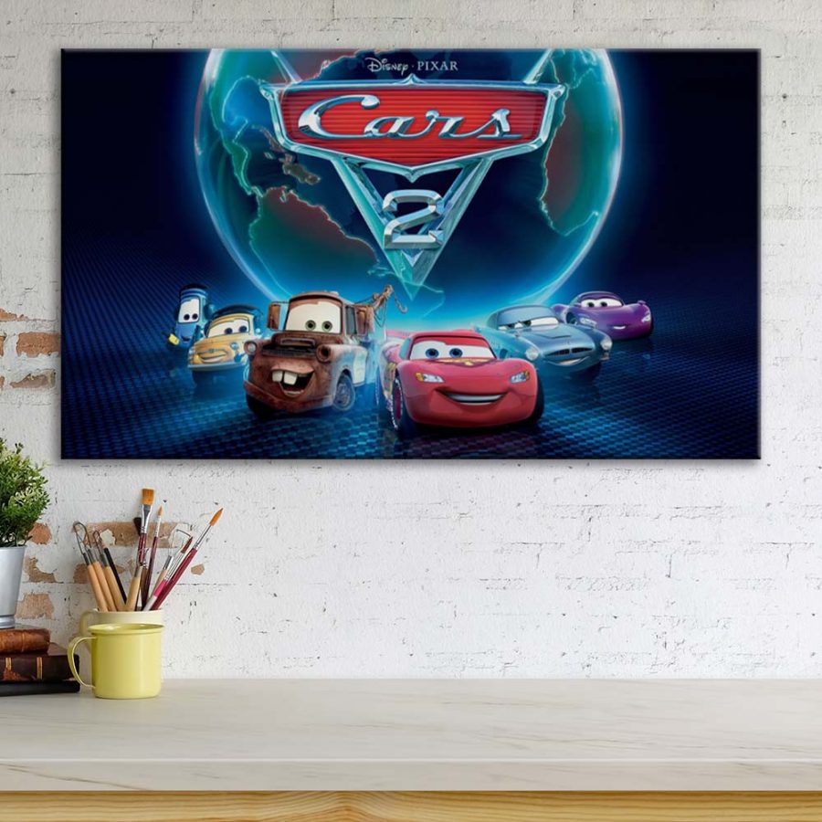 Disney Cars Alle Charaktere 6 Leinwandbilder – Bild 3