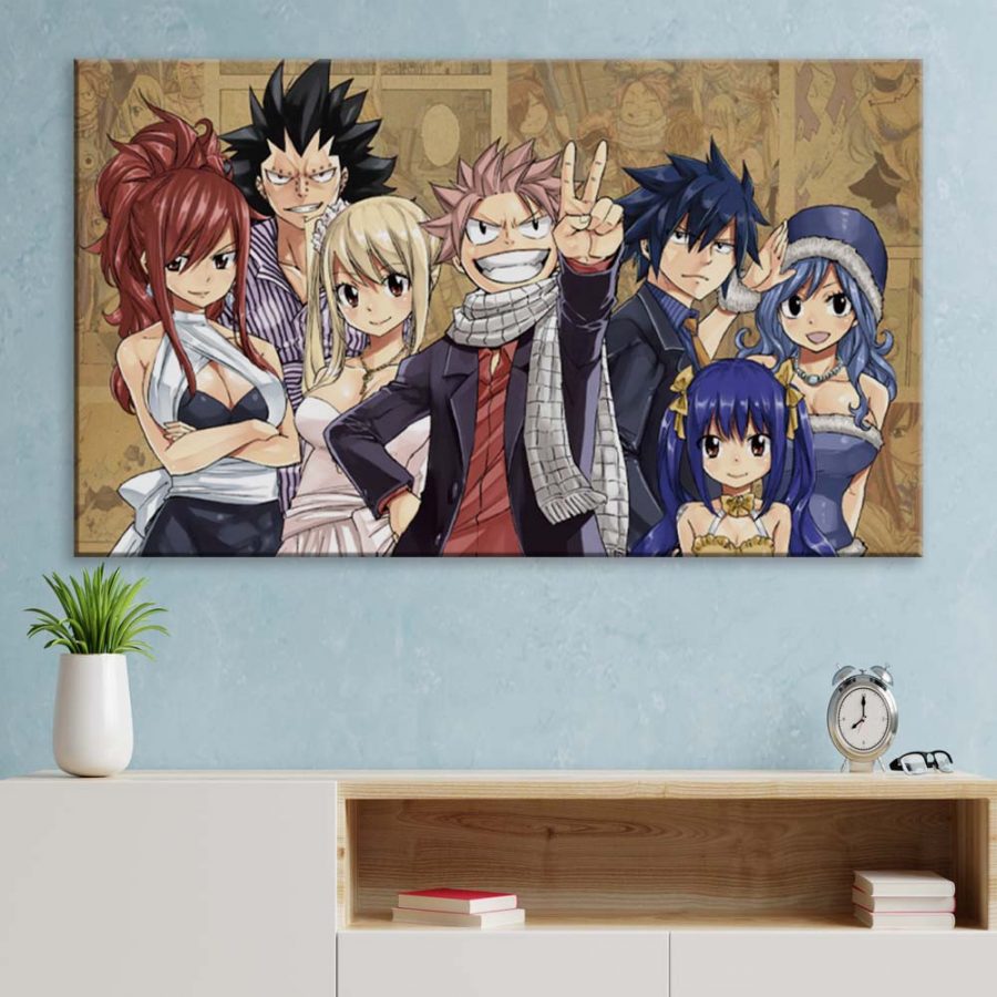 Fairy Tail Alle Charaktere 14 Leinwandbilder – Bild 3