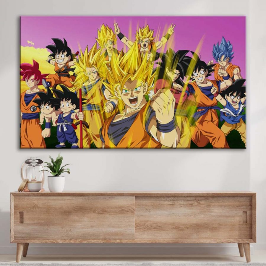Son Goku Team Dragon Ball Leinwandbilder – Bild 3