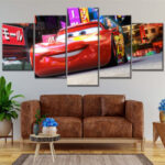 Lightning McQueen Disney Cars 18 Leinwandbilder