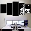 Son Goku Dragon Ball Schwarz weiß Leinwandbilder