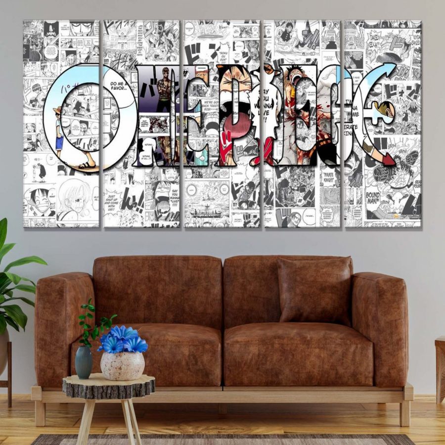 One Piece Alle Charaktere 2 Leinwandbilder – Bild 2