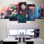 Tanjiro Nezuko Demon Slayer Kimetsu No Yaiba 2 Leinwandbilder