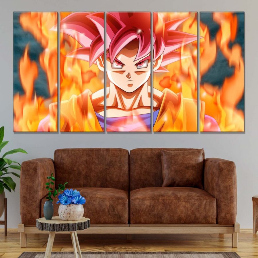 Dragon Ball Z Goku God Mode Leinwandbilder – Bild 2